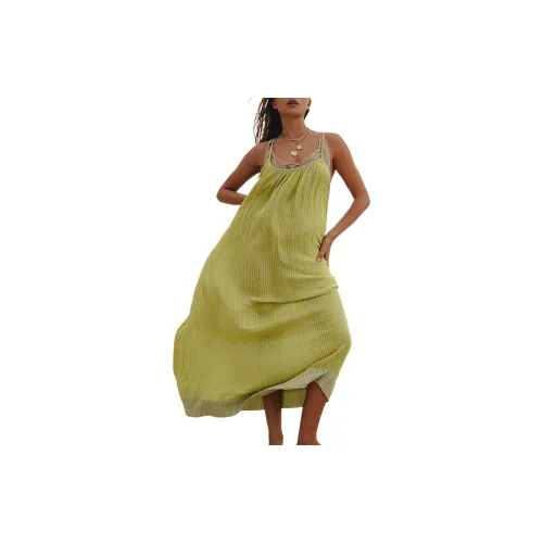 FREE PEOPLE Slip Dresses Women's Yellow Glow Combo/Yellow Combo