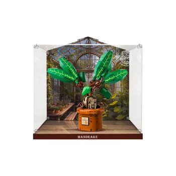 LIGHT YOUR BRICKS 100% Compatible Harry Potter Building Block 76433 Mandrake Display Case Model Accessories