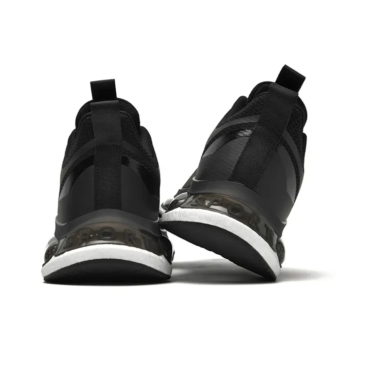 AOKANG Running Shoes Men Low Top Black, All Black-5