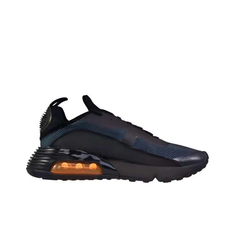 Nike Air Max 2090 Cushioning Anti Slip And Wear Resistant Low Top Running Shoes Men's Black Orange-1