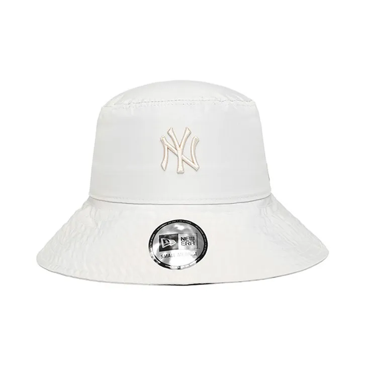 New Era Polyester Bucket Hats Unisex White-2