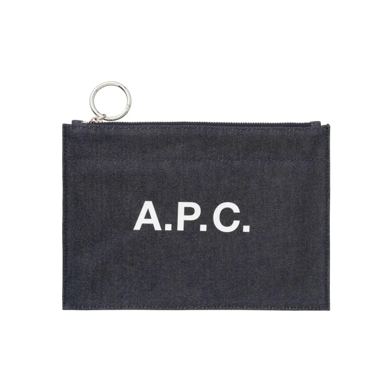 A.P.C Cotton Clutch Unisex Indigo-0