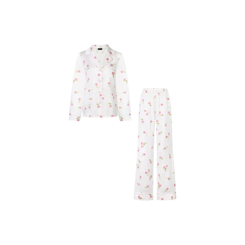 SILKY MIRACLE SS24 Pajama Set Women's Rose Print-0