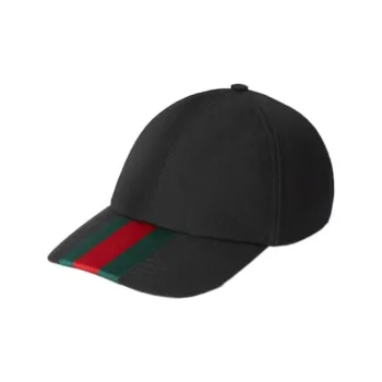 GUCCI Web stripe Canvas Baseball Cap
