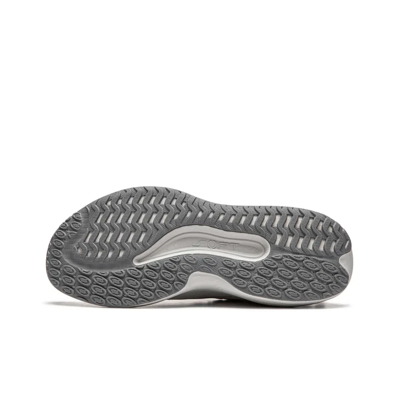 LiNing Soft Lite Wear resistant Lightweight Breathable And Non slip. Low Top Casual Shoes Men's Light Smoke Gray-4