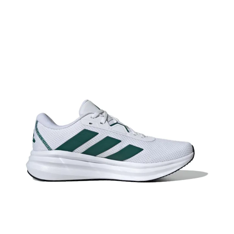 Adidas Galaxy 7 Anti Slip Wear Resistant Low Top Running Shoes Unisex White Green-1