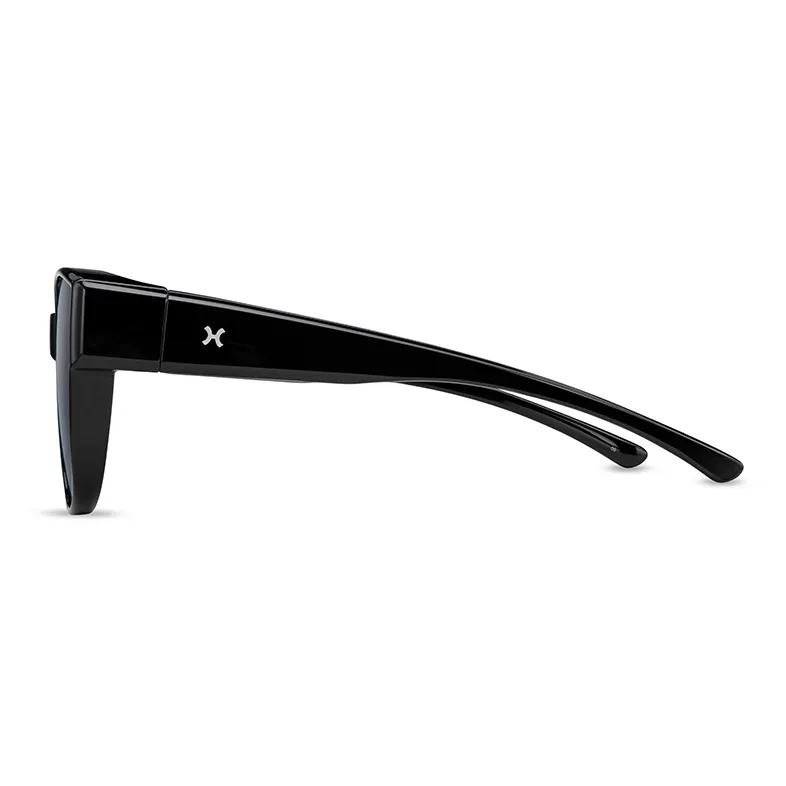 LOHO TR90 Square Large Frame Sunglasses For A Slimmer Face Appearance Unisex Black-5