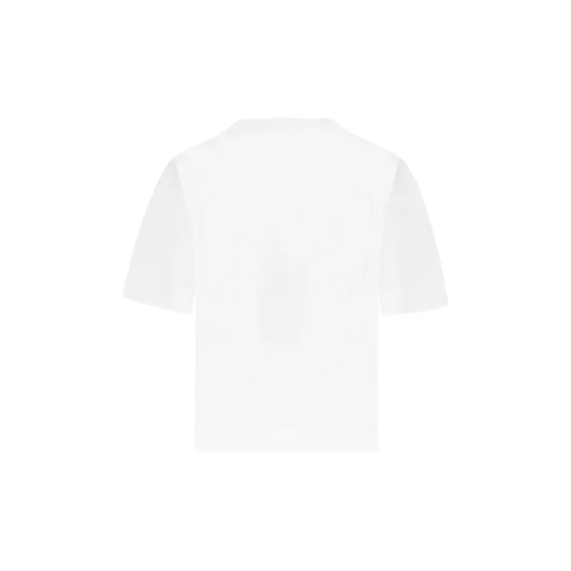 OFF WHITE Logo print Cropped T shirt-1