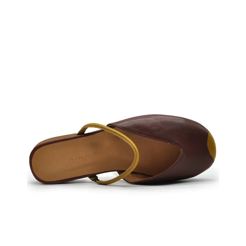 ARTMU Composite Sole Odor Resistant Abrasion Resistant Slip Resistant Closed Toe Slippers Women's-2