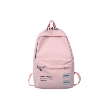 MOK Nylon Backpack Unisex Pink/Black/Red/Green/Blue