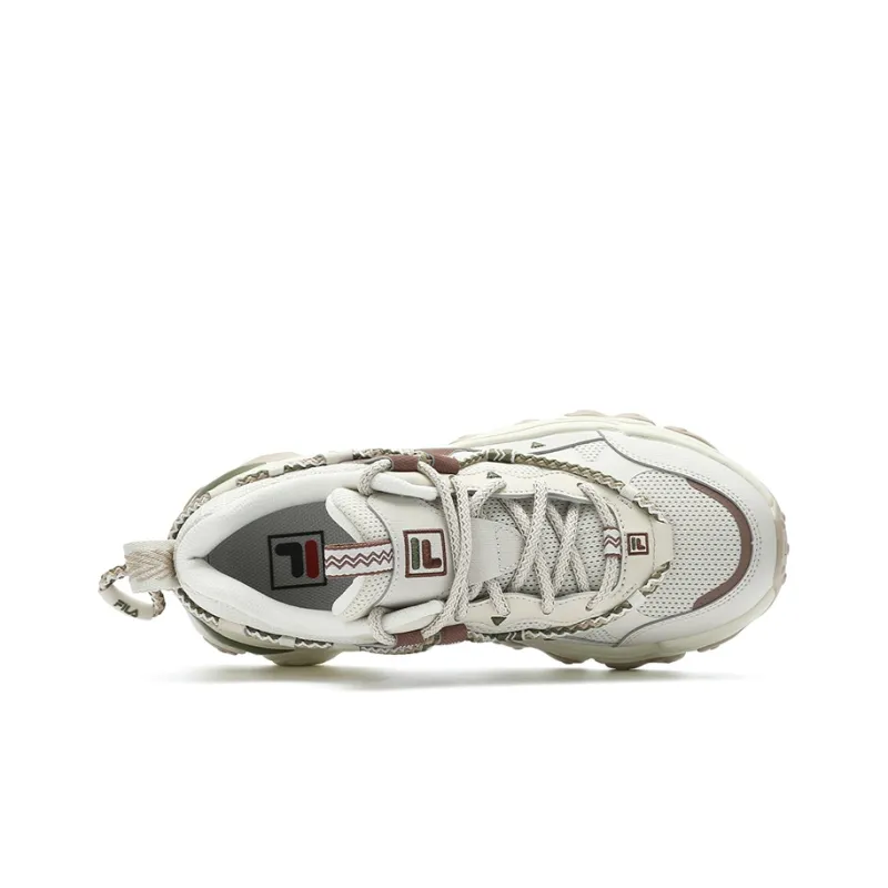 FILA FLUID 5 Cat Paw Shoes 5.0 Low Top Casual Shoes Women's Yellow White-1