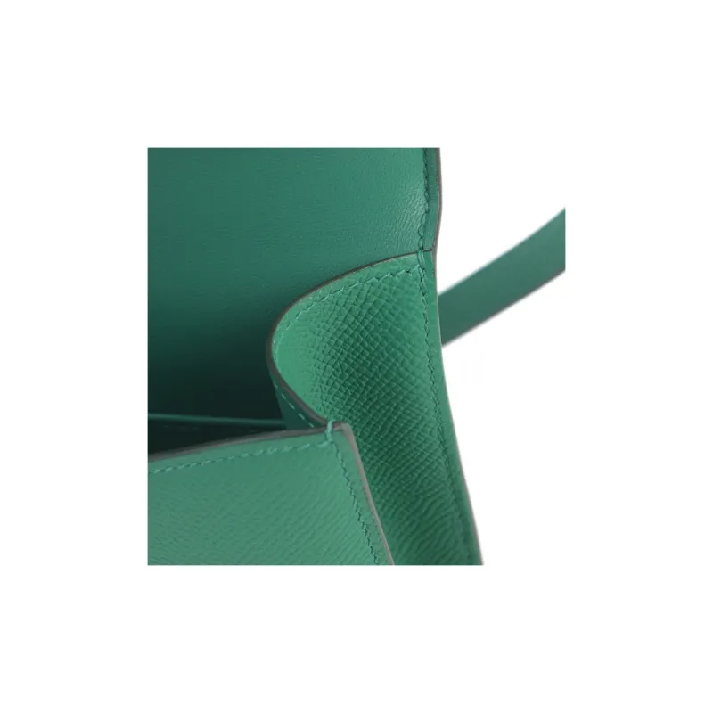 HERMES Constance Epsom Leather Shoulder Bag Crossbody Bag Women's U4 Vert Vertigo Iridescent Green/Velour Green-9