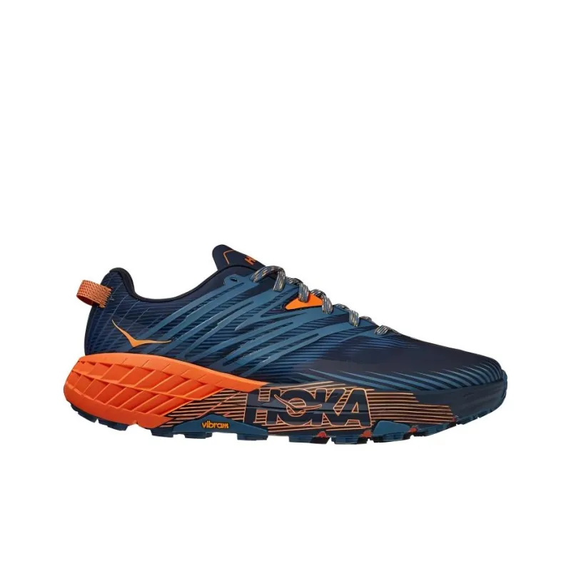HOKA ONE ONE Speedgoat 4 Real Teal Persimmon Orange-1