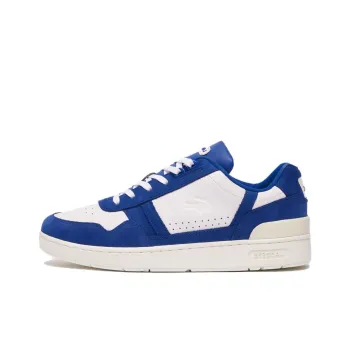 LACOSTE T-clip Low-Top Skateboard Shoes Men's White Blue