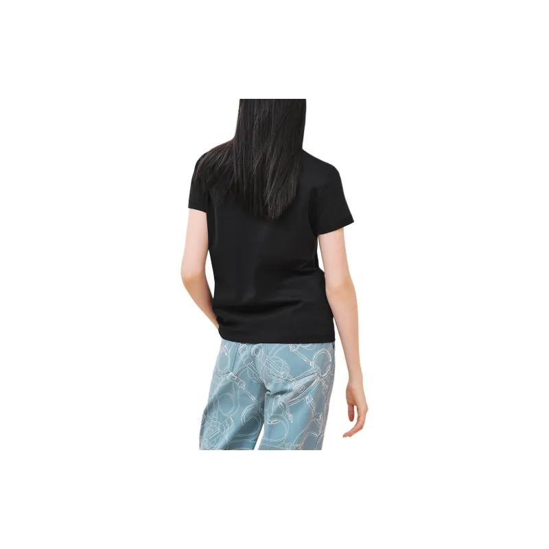 HERMES T Shirts Women's Black-1