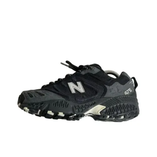 New Balance NB 475 Anti-Slip Wear-Resistant Low-Top Casual Shoes Unisex Black Gray Color
