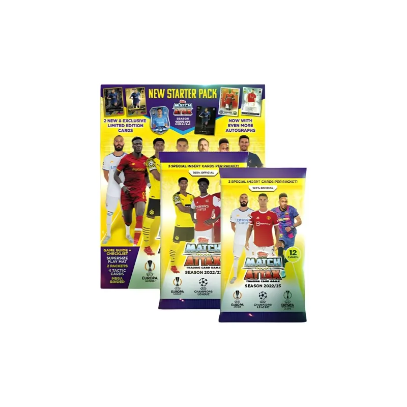 Topps Match Attax UEFA Champions League Soccer Sports Cards 2-Pack Card Holder-1