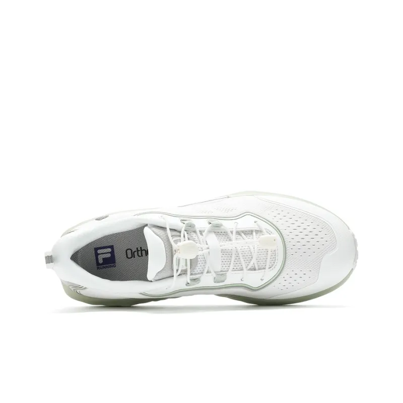 FILA Anti Slip Wear Resistant Low Top Outdoor Shoes Women's Bright White-1
