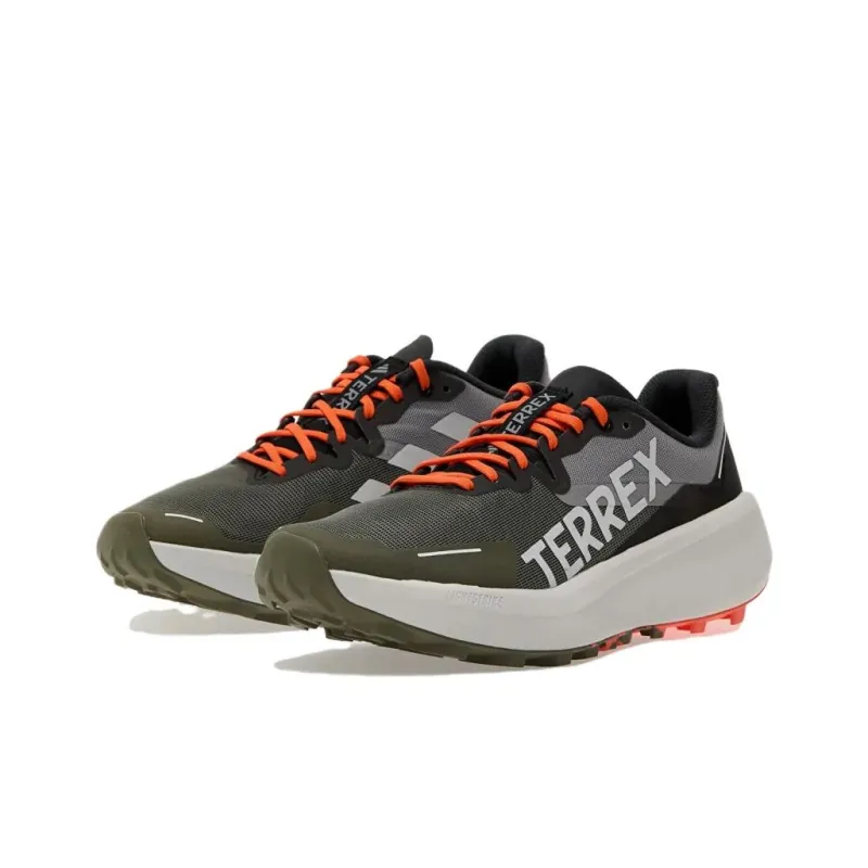 Adidas Terrex Agravic 3 Trail Olive Strata Grey Semi Impact Orange-2