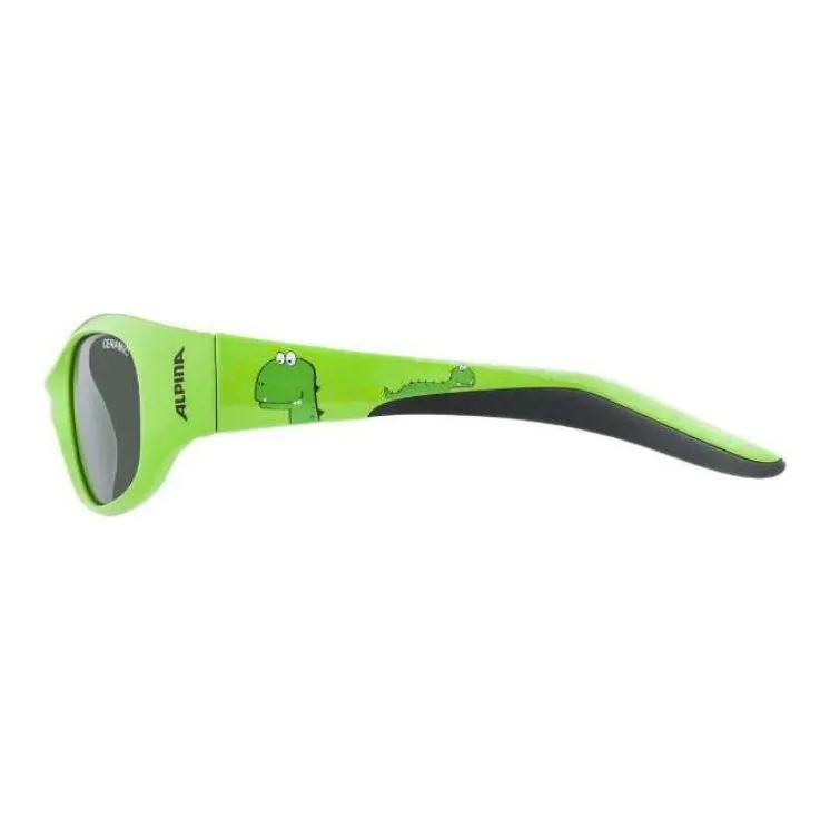 ALPINA Plastic Irregular Shape Sunglasses Kids' Green-2