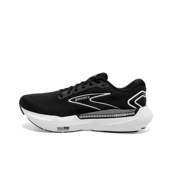 Brooks Glycerin GTS Cushioning Slip Resistant Breathable Support Low Top Casual Running Shoes Women's Black White