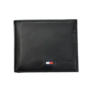 Tommy Hilfiger Leather Wallet Unisex Black