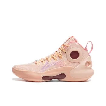 LiNing Charming ULTRA Anti Slip Wear Resistant Mid Top Basketball Shoes Men's Pink