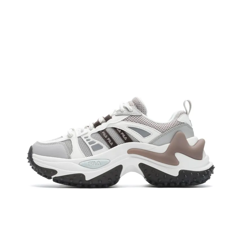 FILA SOFIA 3 Anti Slip And Wear Resistant Rebound Low Top Casual Shoes Women's Gray White-0