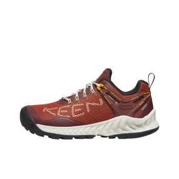 KEEN Nxis Evo Series Cushioning, Slip Resistant, Waterproof, And Breathable Low Top Hiking Shoes Women's Red