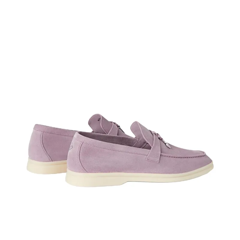 Loro Piana Summer Charms Walk Loafers Women's Purple-3