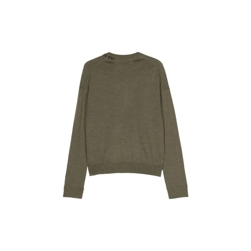 Zadig & Voltaire Slogan embroidered Wool Jumper-1