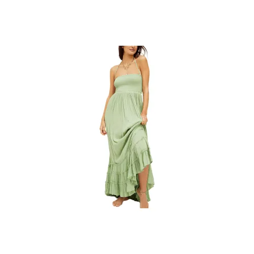 FREE PEOPLE Slip Dresses Women's Emerald Moth Green