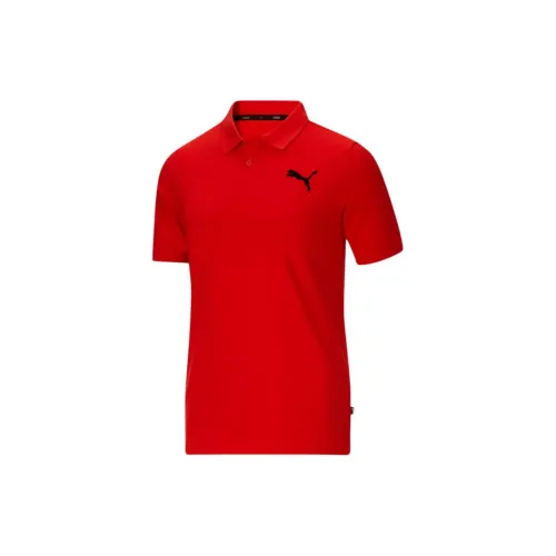 PUMA ESSENTIALS Polo Shirts Men Red