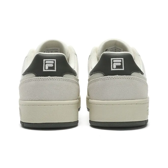 FILA Targa Wear Resistant Low Top Skateboard Shoes Men's White Green-2