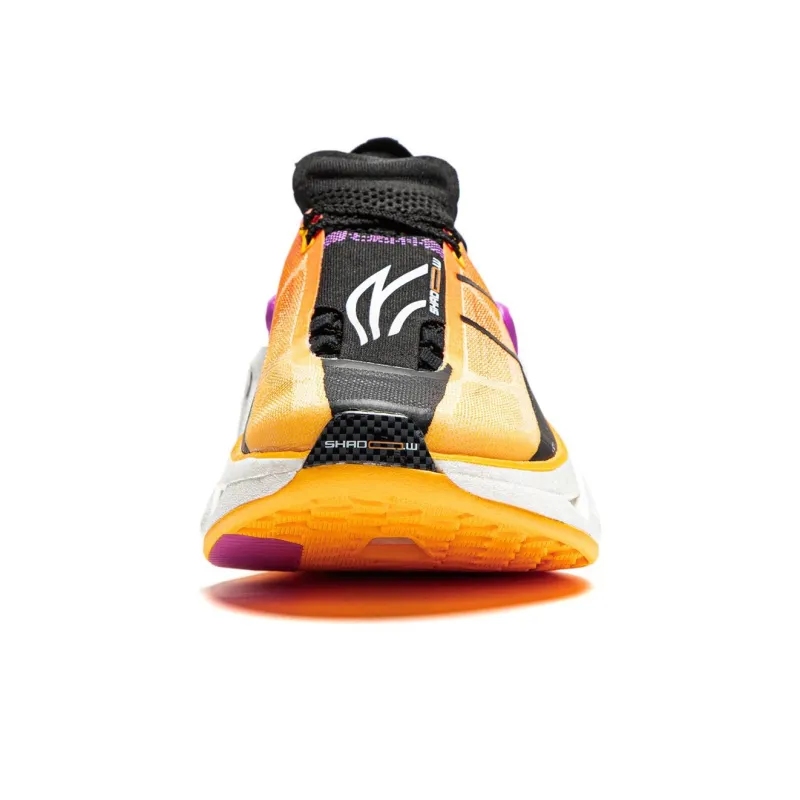 LiNing Shadow 3.0 Cushioned Wear-Resistant Breathable Rebound Low-Top Running Shoes Unisex Orange Black-3