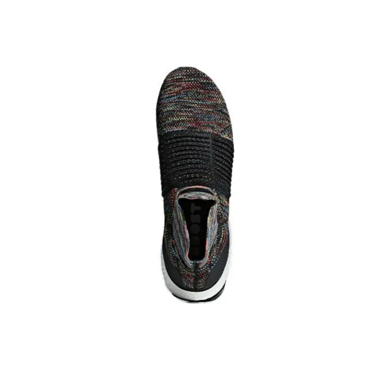 Adidas Ultra Boost Laceless Black Shock Yellow Red-4