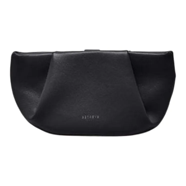 SENREVE Leather Horn Puffy Handbag Shoulder Bag Women's Black-2