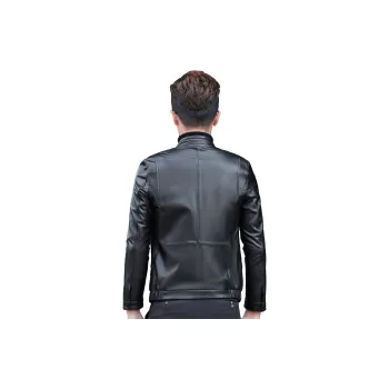 FORTEI Leather Jacket Men's Black