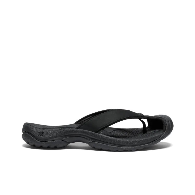 KEEN Waimea H2 Odor Resistant Abrasion Resistant Slip Resistant Flip Flops Women's Black-1