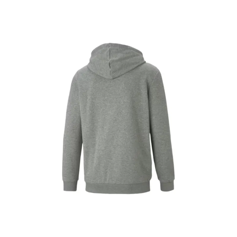 PUMA Essentials Big Logo Full-Zip Hoodie Sweatshirt Men's Gray-1