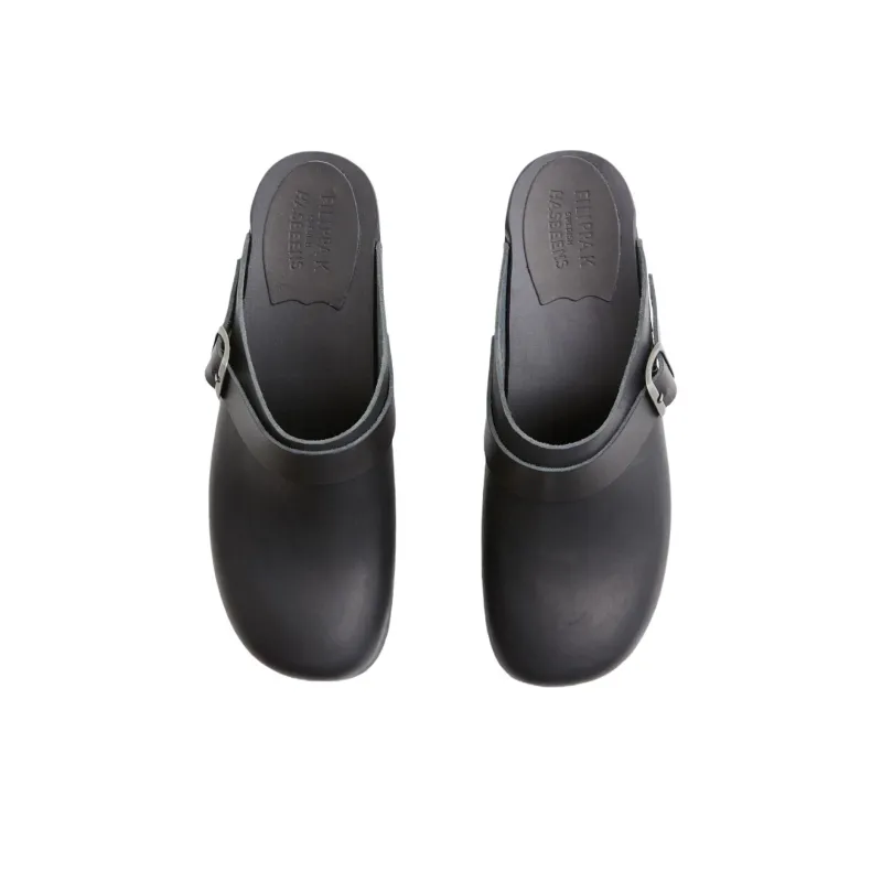 Swedish Hasbeens x FILIPPA K Wrap-toe Slippers Unisex Black-4