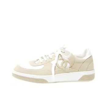 CHANEL 24S Low Top Skateboard Shoes Women's Beige