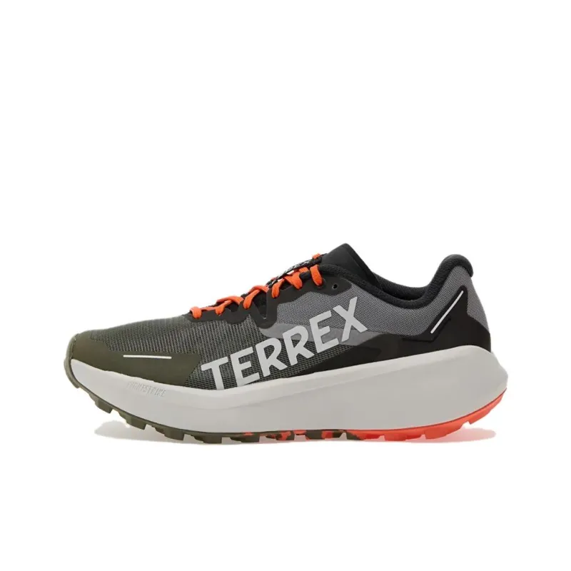 Adidas Terrex Agravic 3 Trail Olive Strata Grey Semi Impact Orange-0