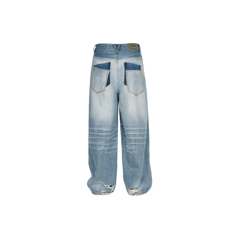 STEEPC Jeans Men's Ice Blue Wash Color-1