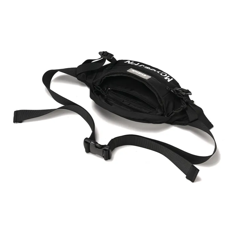 Yohji Kimura Sling Bags Black With White Logo-4