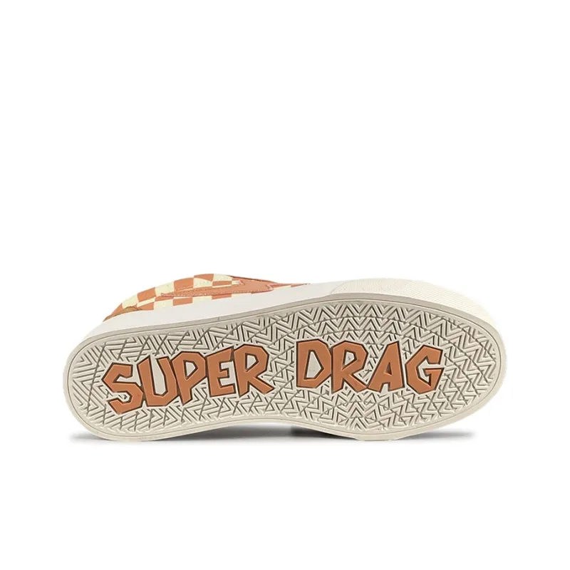 LuzaoT SUPER DRAG Anti Slip And Wear Resistant Lightweight Low Top Canvas Shoes Women's Mandarin Orange-5