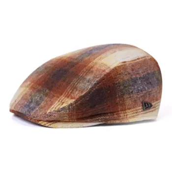 New Era Polyester Cotton Acrylic Viscose Polyamide Sheep Wool Berets Unisex Brown