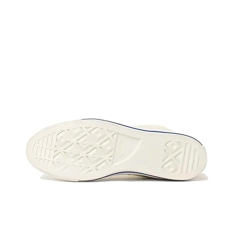Agnès B. x Converse All Star Wear-resistant And Lightweight High-Top Canvas Shoes Unisex White-4