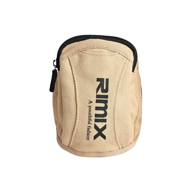 RIMIX Canvas Canvas Bag Wrist Bag Unisex Beige/Military Green/Navy Blue-3