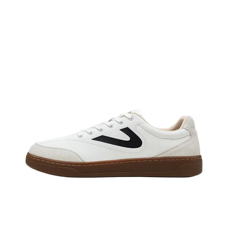 TRETORN Low Top Skateboard Shoes Unisex White Brown-0